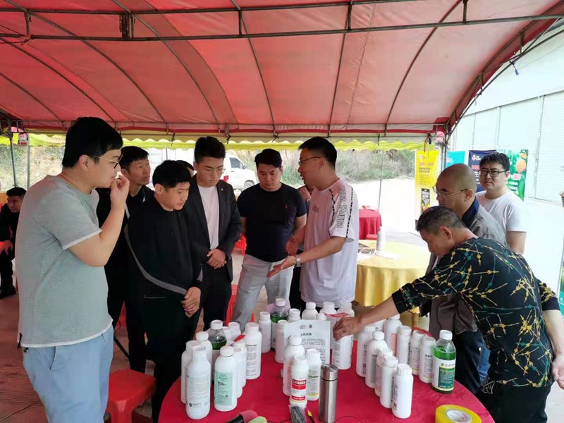 恭賀羞羞视频（dá）生化廣西靚（liàng）啟綠豐農資公司產品直銷會勝利召（zhào）開(圖（tú）1)